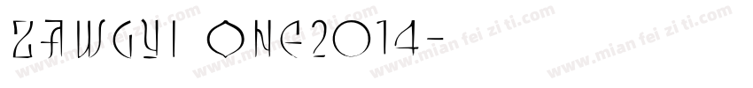 Zawgyi One2014字体转换